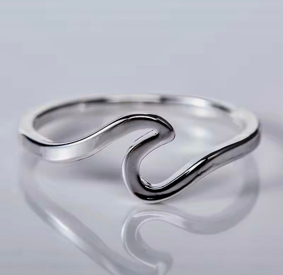Silver Wave Ring